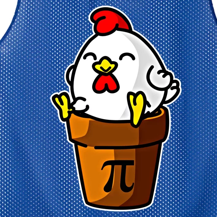 Chicken Pot Pie Pi Day Mathematics Pun Math Teacher Meaningful Gift Cute Gift Mesh Reversible Basketball Jersey Tank