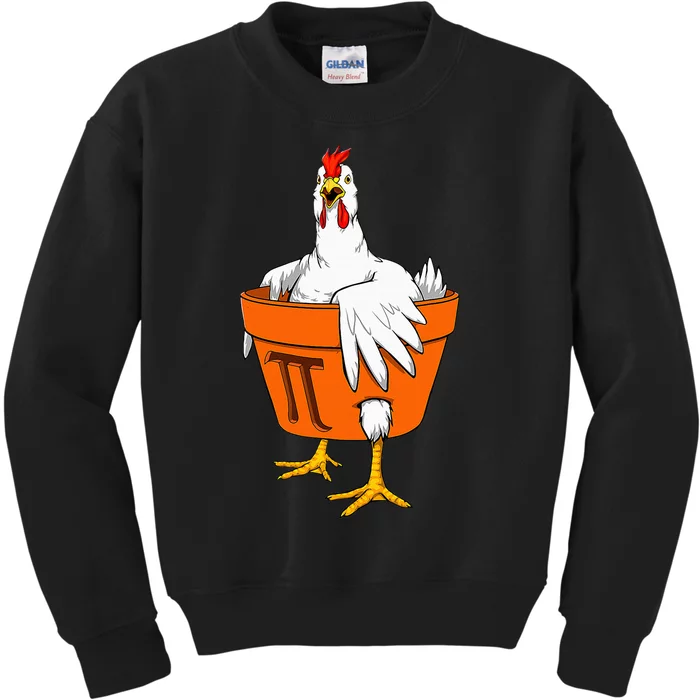 Chicken Pot Pi Day Math Teacher Gift Kids Sweatshirt