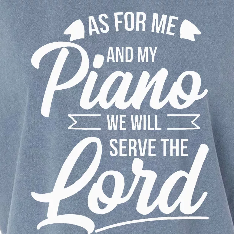 Christian Piano Player Serve The Lord Pianist Garment-Dyed Women's Muscle Tee