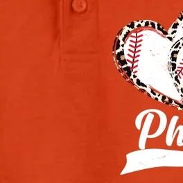 Cute Philly Philadelphia Baseball Hearts Dry Zone Grid Performance Polo