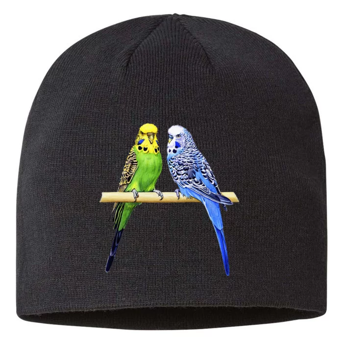 Colorful Parrots Parrot Birds Bird Lover Parakeets 8 1/2in Sustainable Knit Beanie