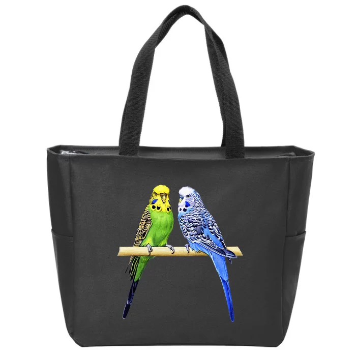 Colorful Parrots Parrot Birds Bird Lover Parakeets Zip Tote Bag