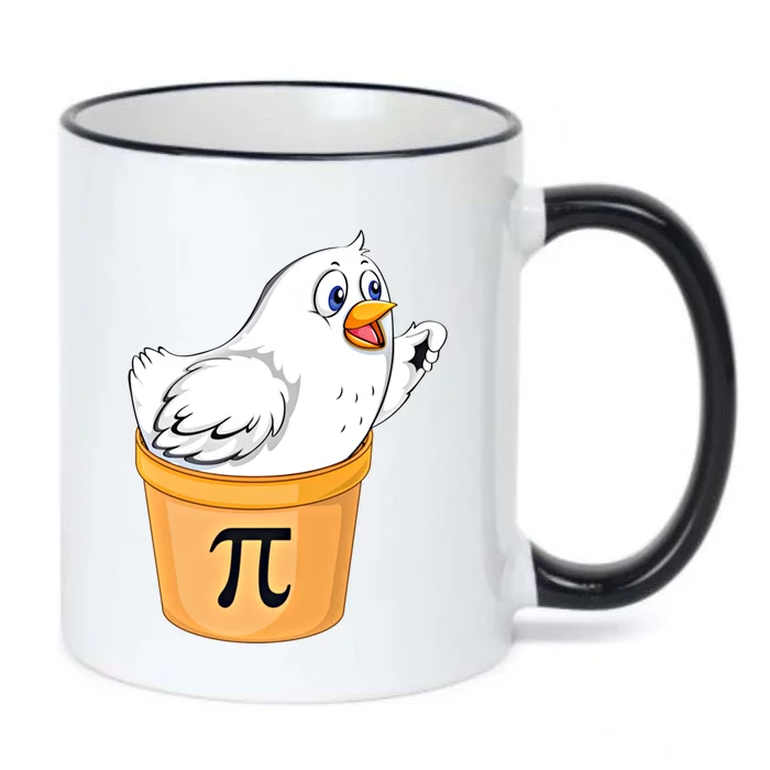 Chicken Pot Pie Gift Funny Math Pun Chicken Pot Pi 3 14 Gift Black Color Changing Mug