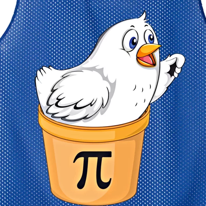 Chicken Pot Pie Gift Funny Math Pun Chicken Pot Pi 3 14 Gift Mesh Reversible Basketball Jersey Tank