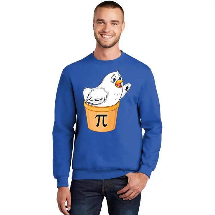 Chicken Pot Pie Gift Funny Math Pun Chicken Pot Pi 3 14 Gift Tall Sweatshirt