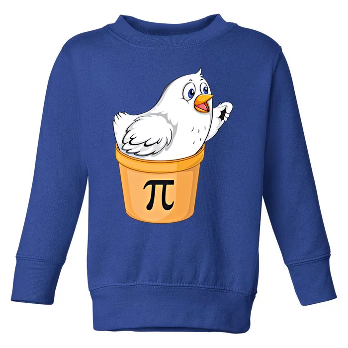 Chicken Pot Pie Gift Funny Math Pun Chicken Pot Pi 3 14 Gift Toddler Sweatshirt