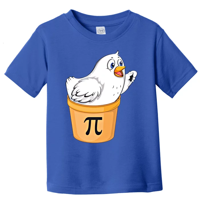 Chicken Pot Pie Gift Funny Math Pun Chicken Pot Pi 3 14 Gift Toddler T-Shirt