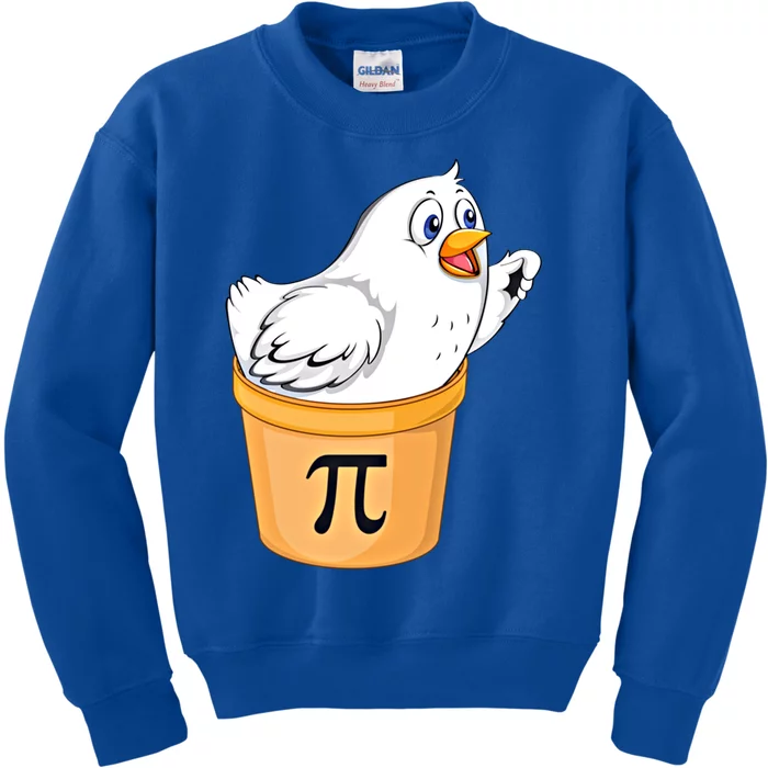 Chicken Pot Pie Gift Funny Math Pun Chicken Pot Pi 3 14 Gift Kids Sweatshirt