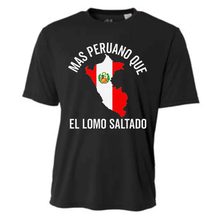 Camiseta Peruana Peruvian Flag Pride Peru Map Hombre Cooling Performance Crew T-Shirt