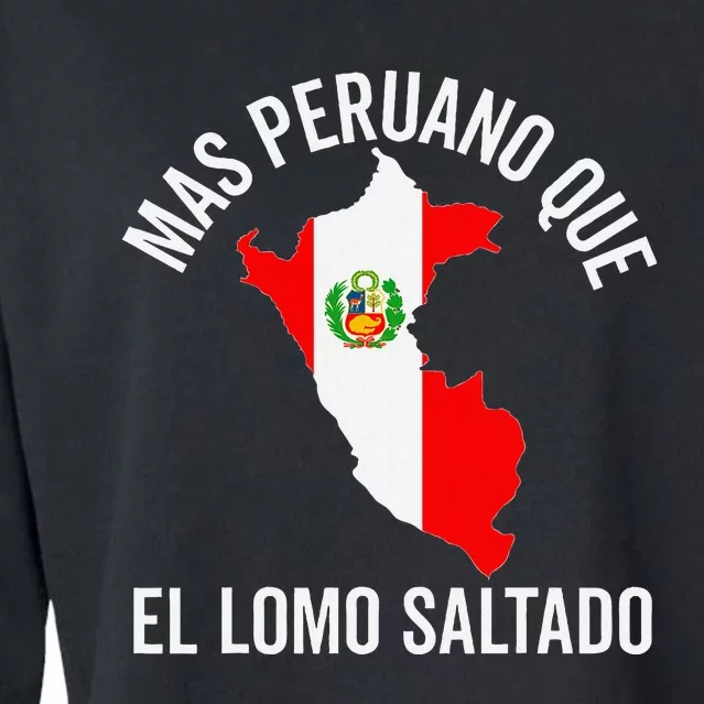 Camiseta Peruana Peruvian Flag Pride Peru Map Hombre Cropped Pullover Crew