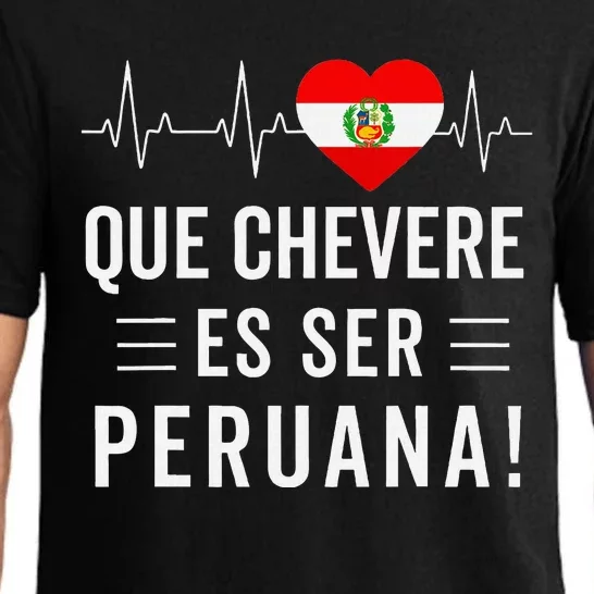 Camiseta Peruana Peruvian Flag Pride Peru Women Mujer Pajama Set