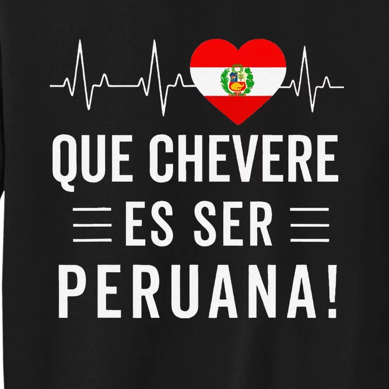 Camiseta Peruana Peruvian Flag Pride Peru Women Mujer Tall Sweatshirt