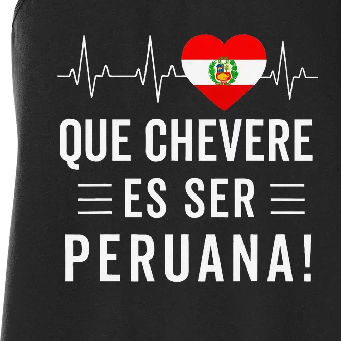 Camiseta Peruana Peruvian Flag Pride Peru Women Mujer Women's Racerback Tank