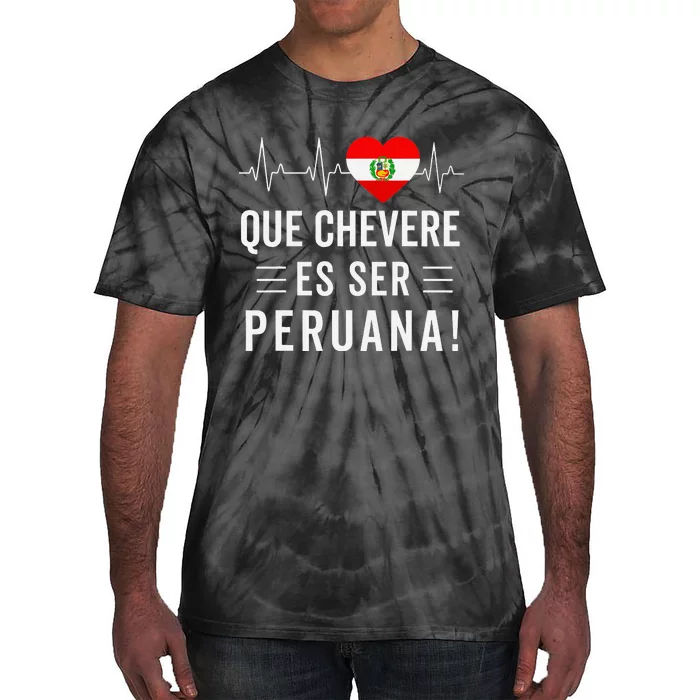 Camiseta Peruana Peruvian Flag Pride Peru Women Mujer Tie-Dye T-Shirt