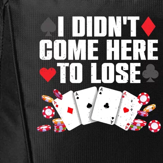 Cool Poker Player Art Casino Lover Gamblers City Backpack