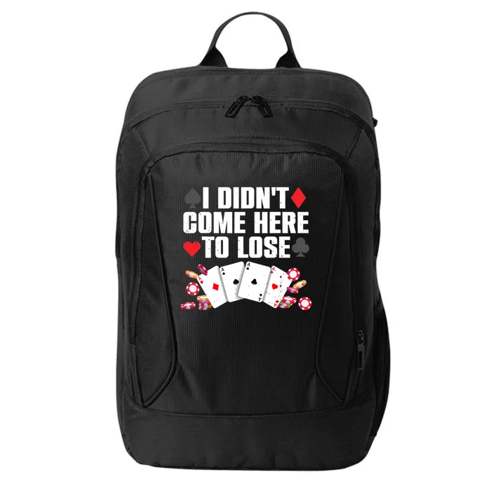 Cool Poker Player Art Casino Lover Gamblers City Backpack