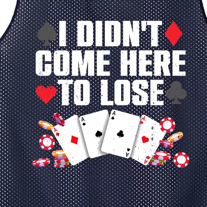 Cool Poker Player Art Casino Lover Gamblers Mesh Reversible Basketball Jersey Tank