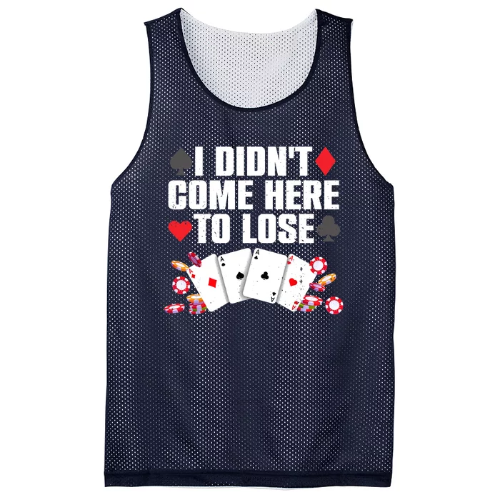 Cool Poker Player Art Casino Lover Gamblers Mesh Reversible Basketball Jersey Tank