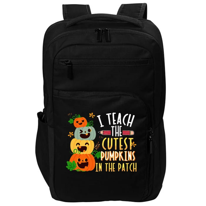 Cute Pumpkin Patch Halloween Teacher Gift Impact Tech Backpack