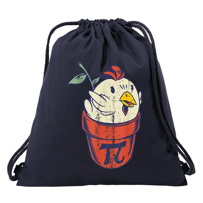 Chicken Pot PI Day Math Funny Teacher Drawstring Bag