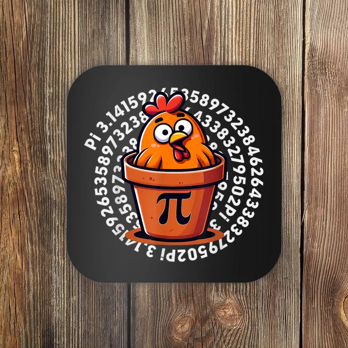 Chicken Pot Pi Day Math Teacher Coaster