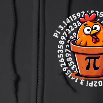 Chicken Pot Pi Day Math Teacher Full Zip Hoodie