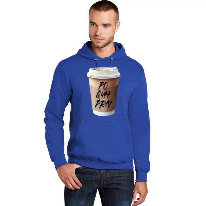 Caffeine Po Q4h Prn Funny Nurse Week Funny Gift Po Q4h Prn Pocket Gift Hoodie