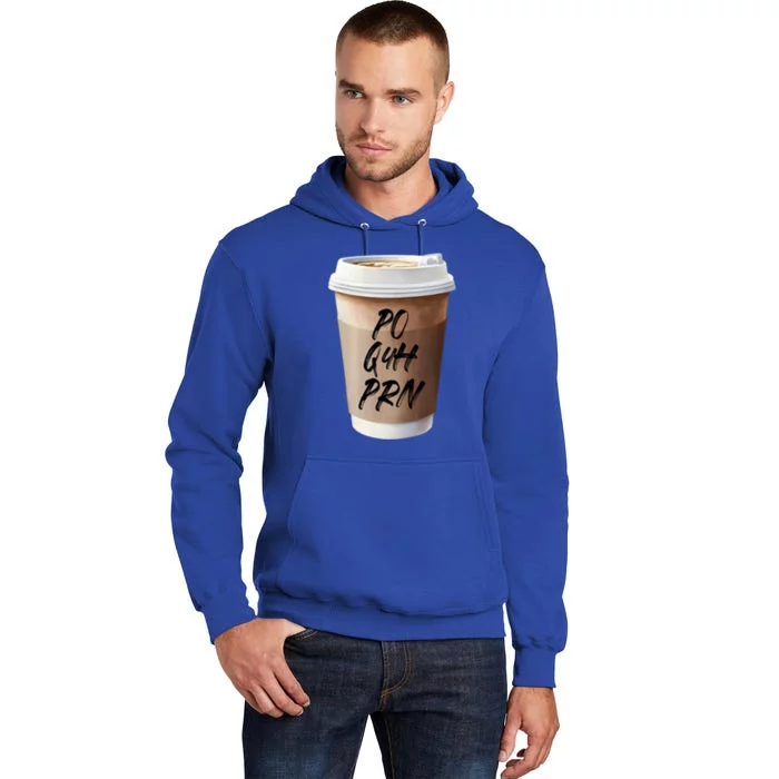 Caffeine Po Q4h Prn Funny Nurse Week Funny Gift Po Q4h Prn Pocket Gift Tall Hoodie