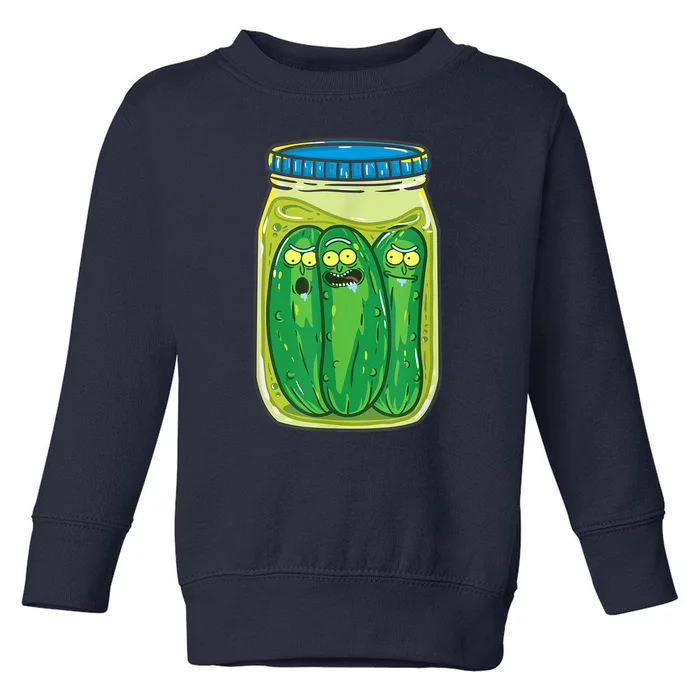 Cool Pickle Rick Jar Rick & Morty Funny Gift Toddler Sweatshirt