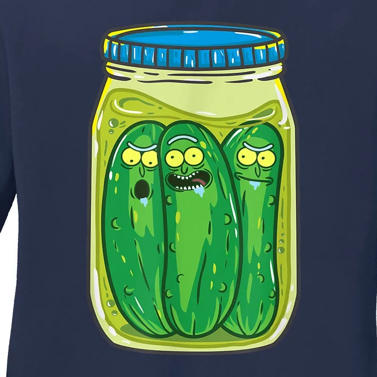 Cool Pickle Rick Jar Rick & Morty Funny Gift Ladies Long Sleeve Shirt