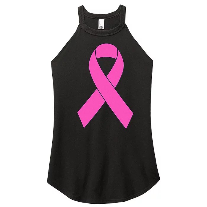 Cute Pink Ribbon Breast Cancer Awareness Kids Women’s Perfect Tri Rocker Tank