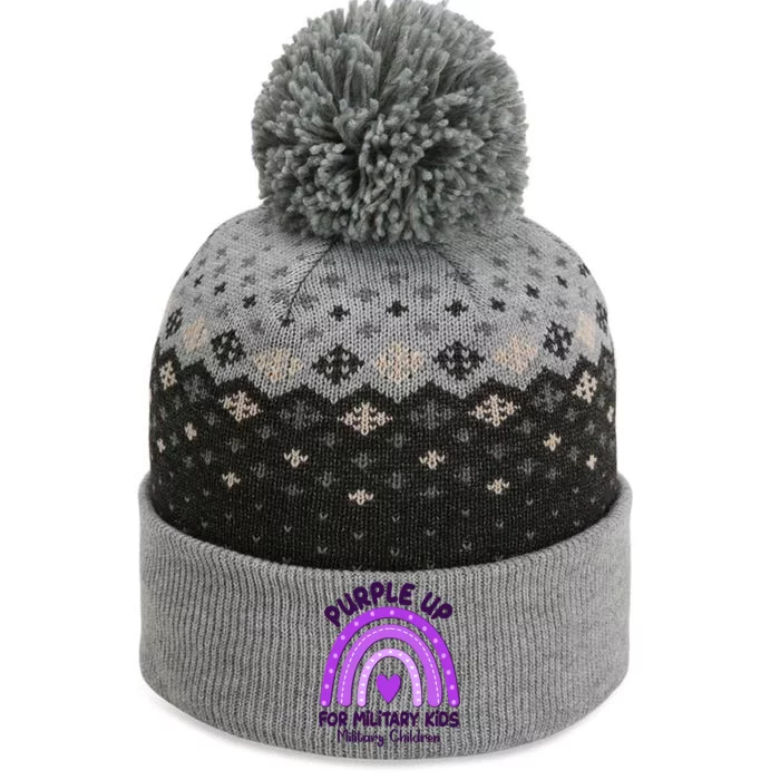 Cute Purple Rainbow Wear Purple The Baniff Cuffed Pom Beanie