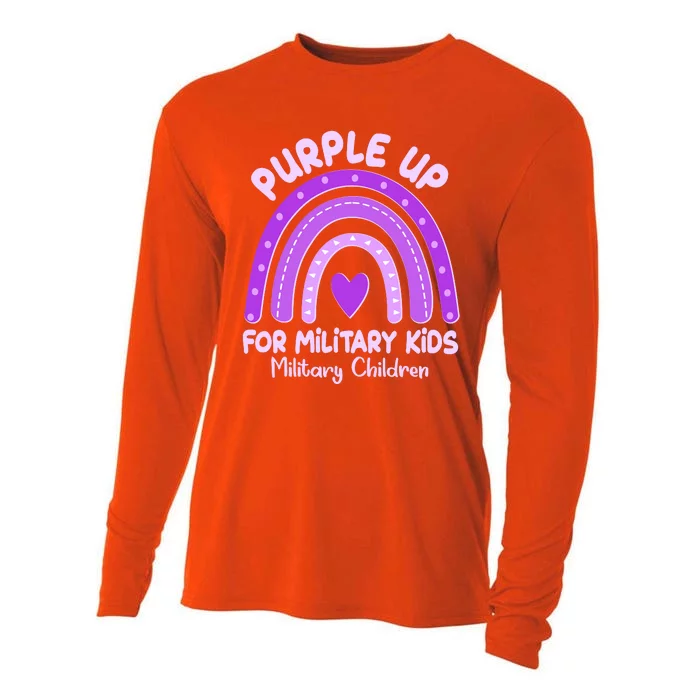 Cute Purple Rainbow Wear Purple Cooling Performance Long Sleeve Crew