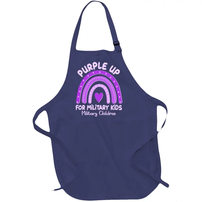 Cute Purple Rainbow Wear Purple Full-Length Apron With Pocket