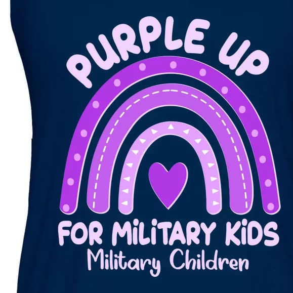 Cute Purple Rainbow Wear Purple Ladies Essential Flowy Tank