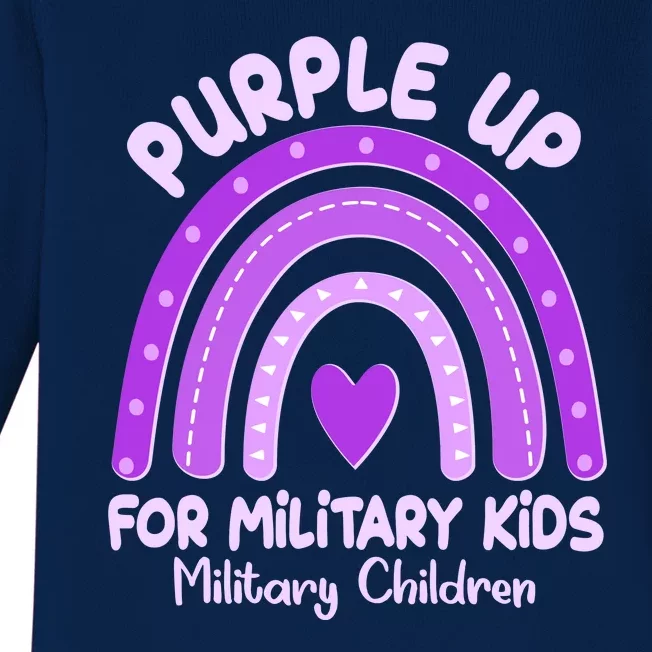 Cute Purple Rainbow Wear Purple Baby Long Sleeve Bodysuit