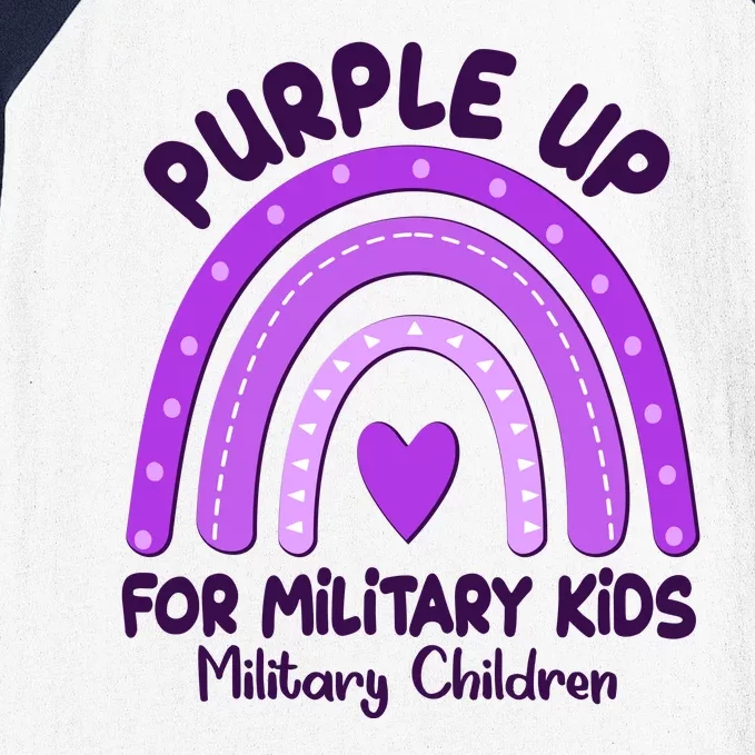 Cute Purple Rainbow Wear Purple Baseball Sleeve Shirt