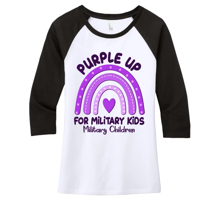 Cute Purple Rainbow Wear Purple Women's Tri-Blend 3/4-Sleeve Raglan Shirt