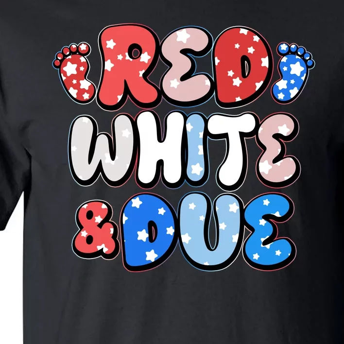 Cute Patriotic Red White And Due New Baby Tall T-Shirt