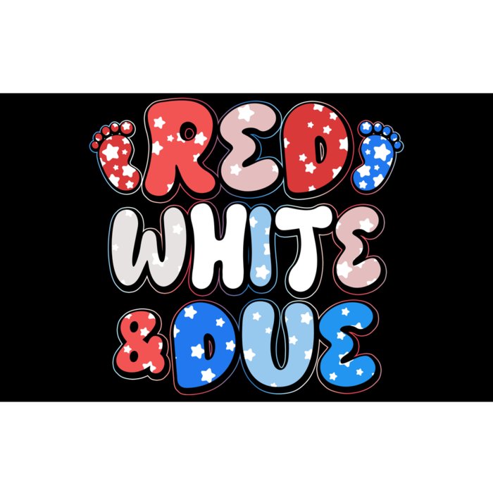 Cute Patriotic Red White And Due New Baby Bumper Sticker