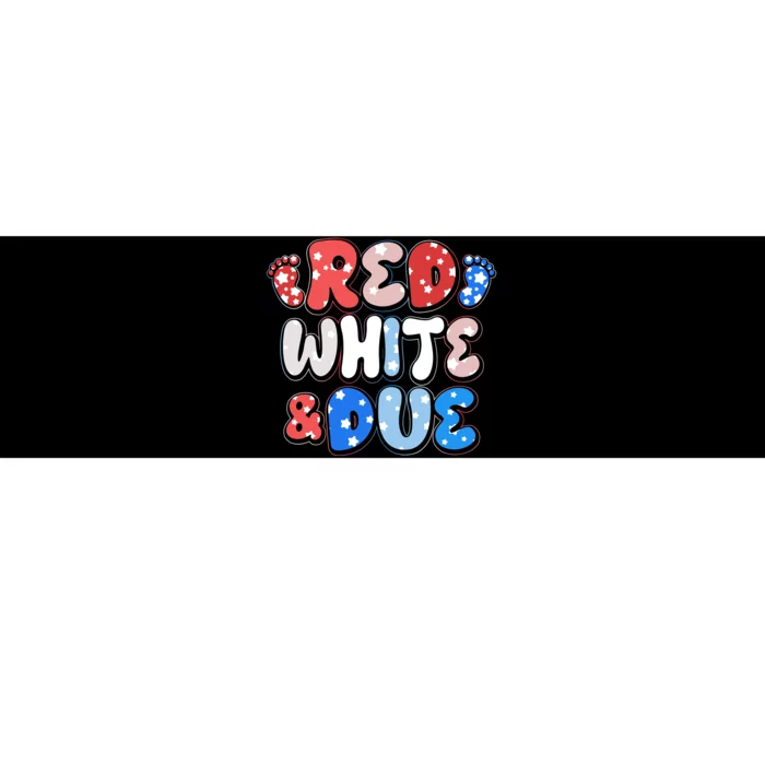 Cute Patriotic Red White And Due New Baby Bumper Sticker