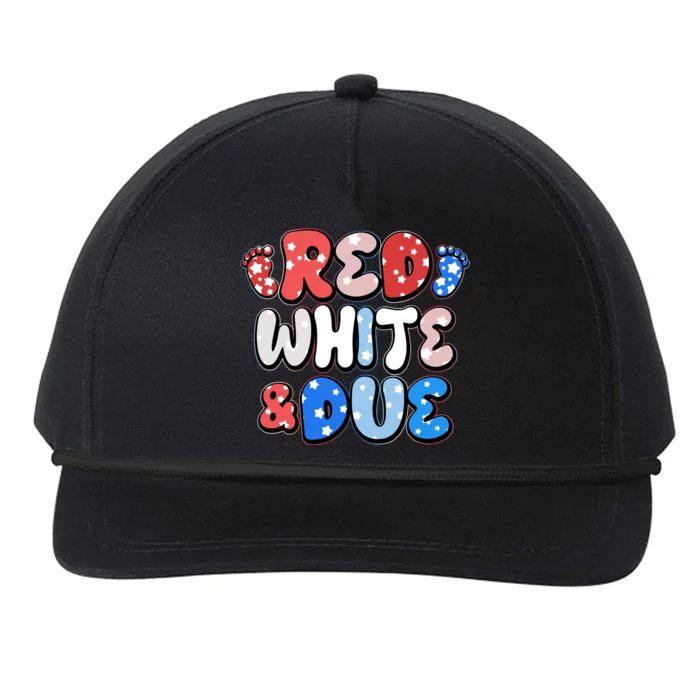 Cute Patriotic Red White And Due New Baby Snapback Five-Panel Rope Hat