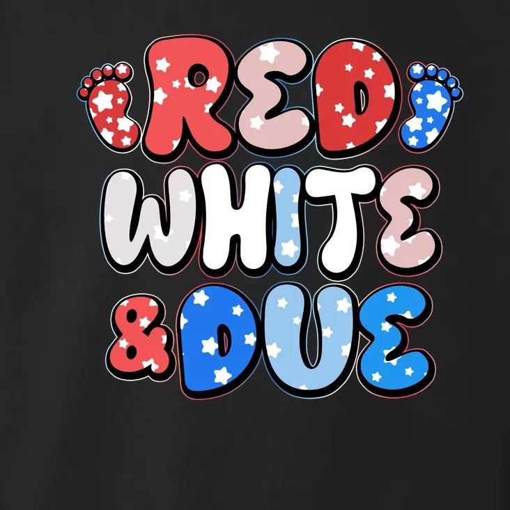 Cute Patriotic Red White And Due New Baby Toddler Hoodie