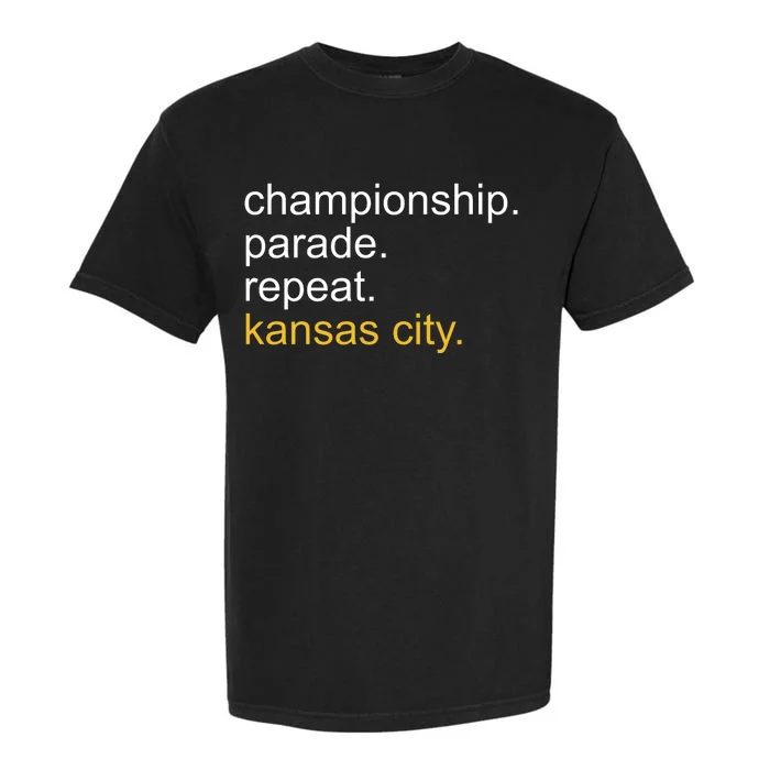 Championship Parade Repeat Kansas City Garment-Dyed Heavyweight T-Shirt