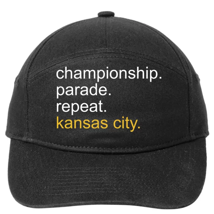 Championship Parade Repeat Kansas City 7-Panel Snapback Hat