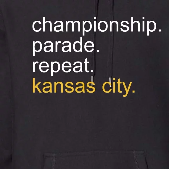 Championship Parade Repeat Kansas City Premium Hoodie