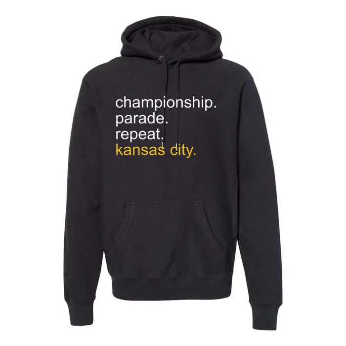 Championship Parade Repeat Kansas City Premium Hoodie