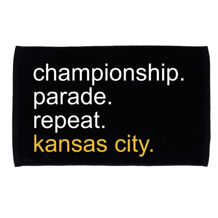 Championship Parade Repeat Kansas City Microfiber Hand Towel