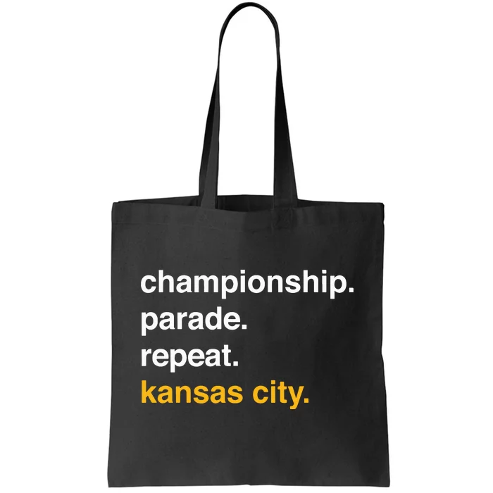 Championship Parade Repeat Kansas City Tote Bag