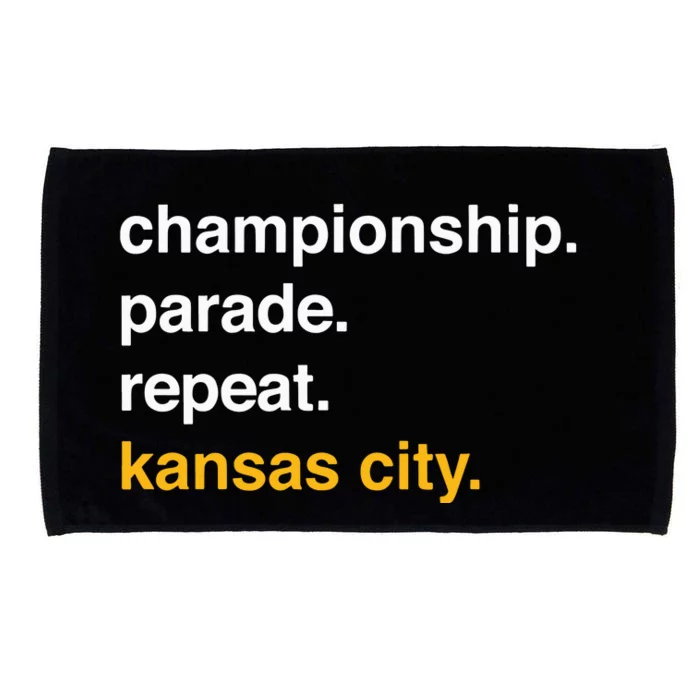 Championship Parade Repeat Kansas City Microfiber Hand Towel